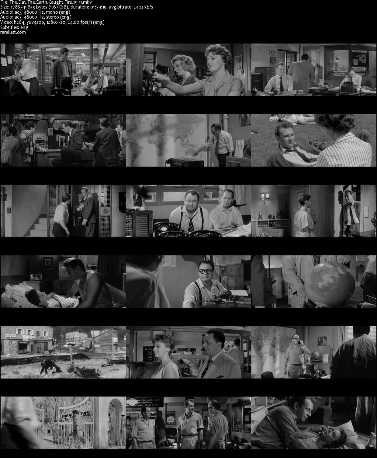 The day the earth caught fire 1961 rarelust