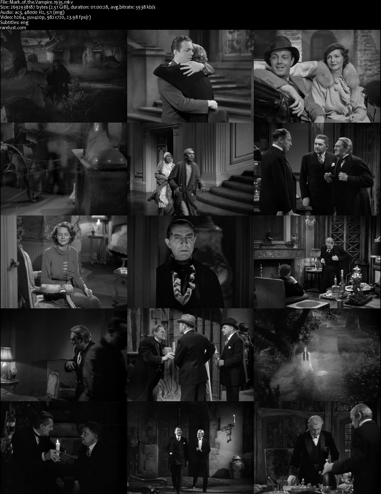 Mark Of The Vampire 1935 Rarelust Mark Of The Vampire 1935 Rarelust