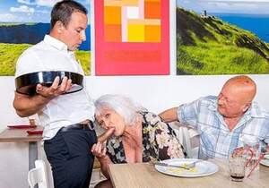 Judy – Hey, waiter! A coffee for me and a firm cock for my mature wife!