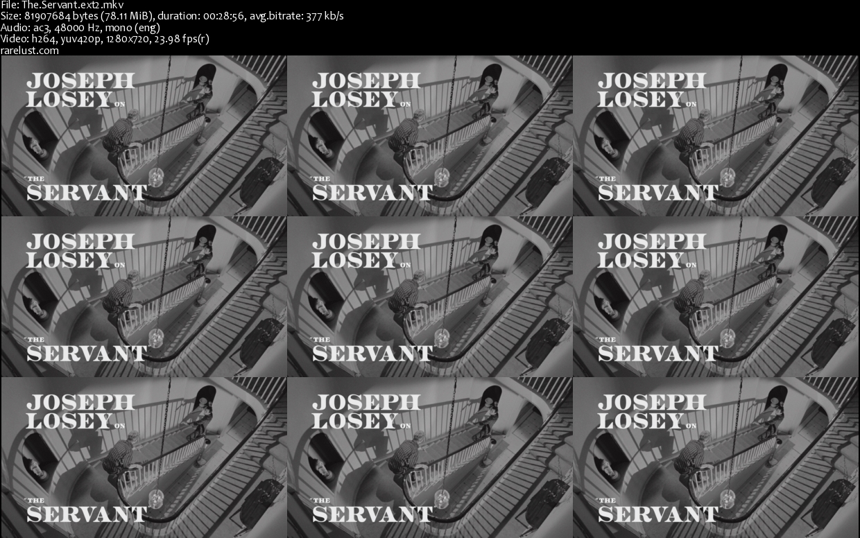 The Servant (1963) Rarelust